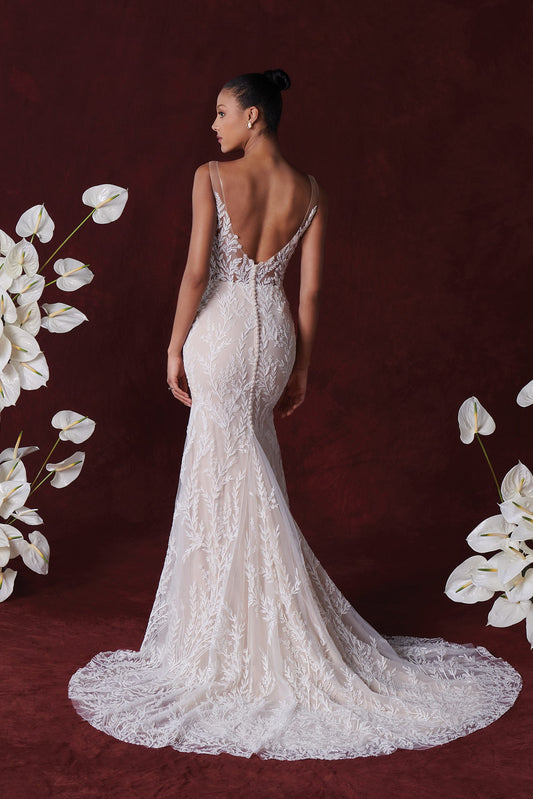 Justin Alexander Huxley Wedding Dress - Vintage Rose Bridal