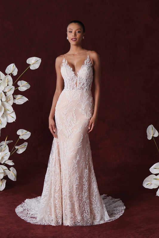 Justin Alexander Huxley Wedding Dress - Vintage Rose Bridal