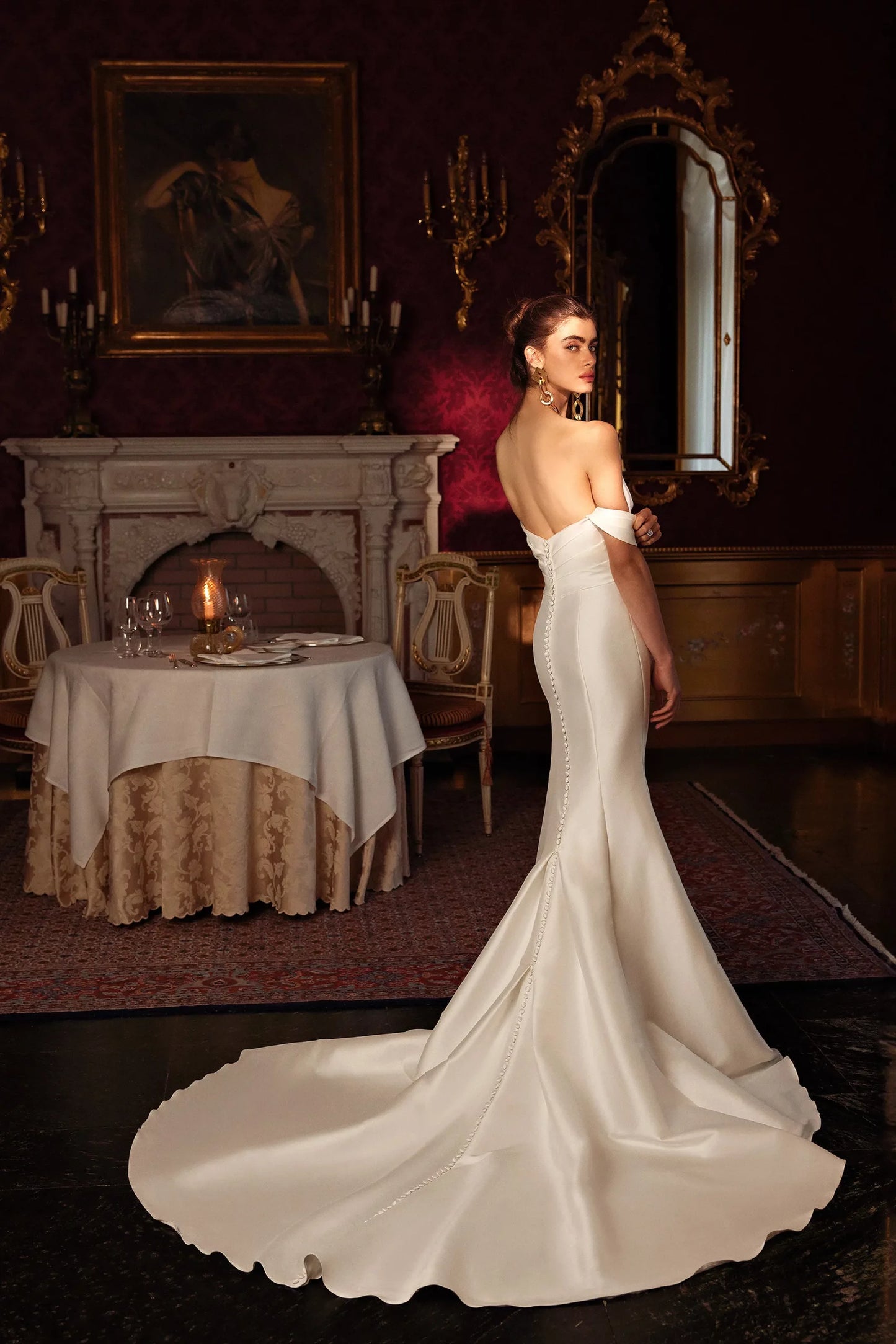 Indigo Wedding Dress - Vintage Rose Bridal