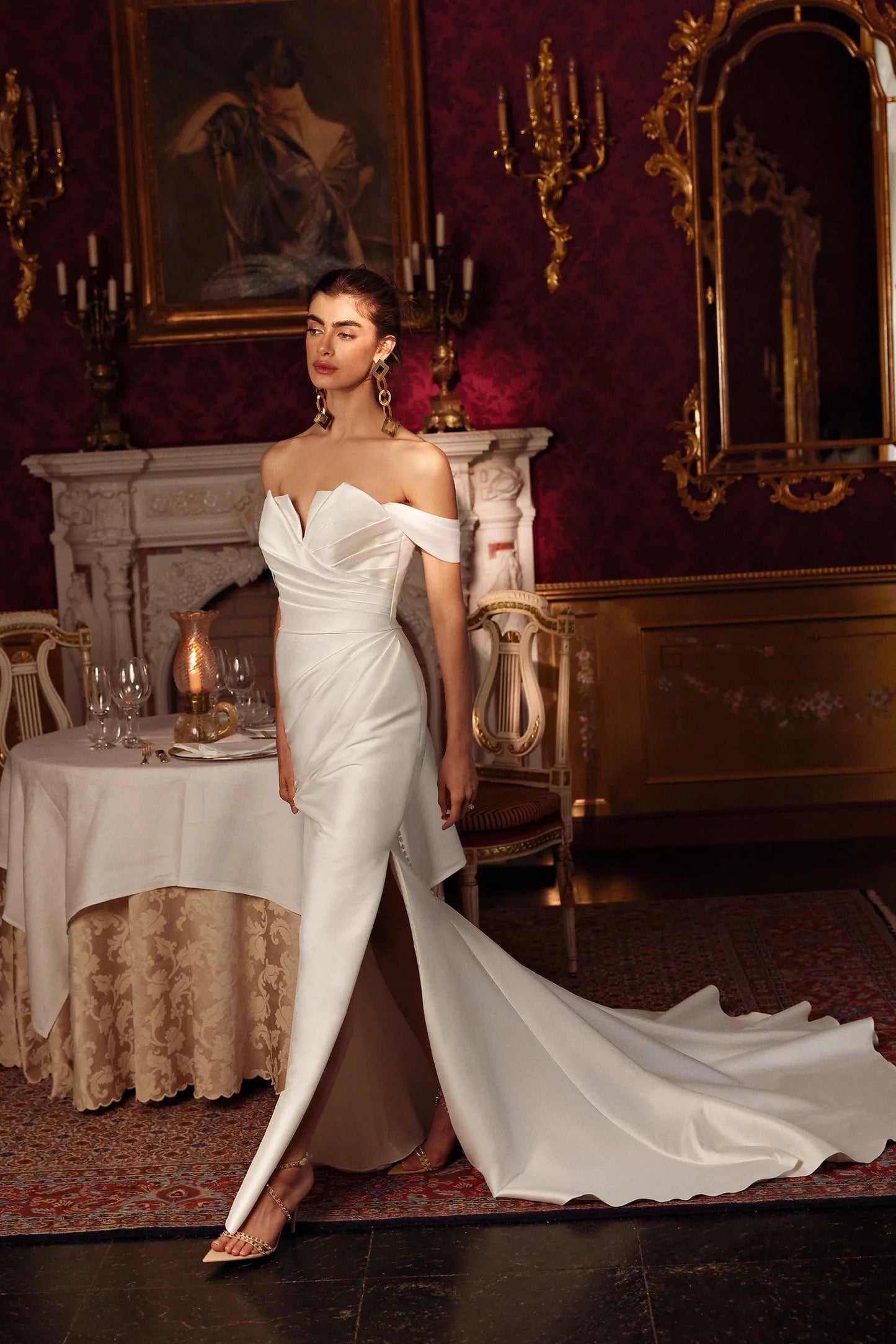 Indigo Wedding Dress - Vintage Rose Bridal