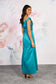 Emma Bridal - Off-the-Shoulder Satin Midi Dress - EB7846