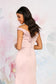 Emma Bridal - Off-the-Shoulder Satin Midi Dress - EB7846