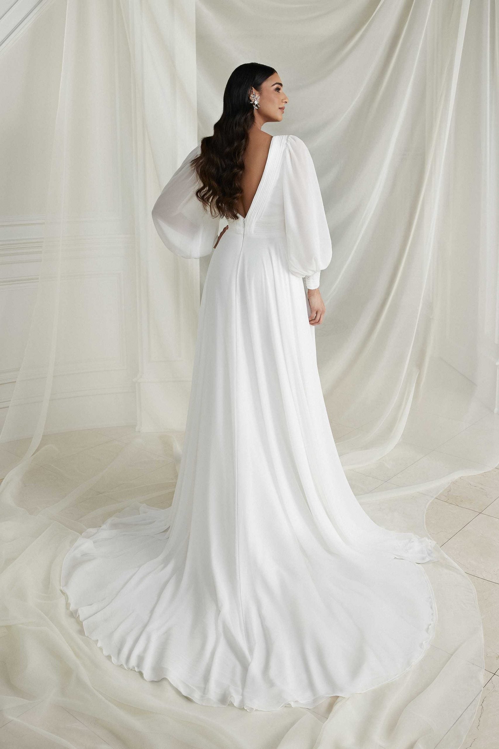Ebony Wedding Dress - Vintage Rose Bridal