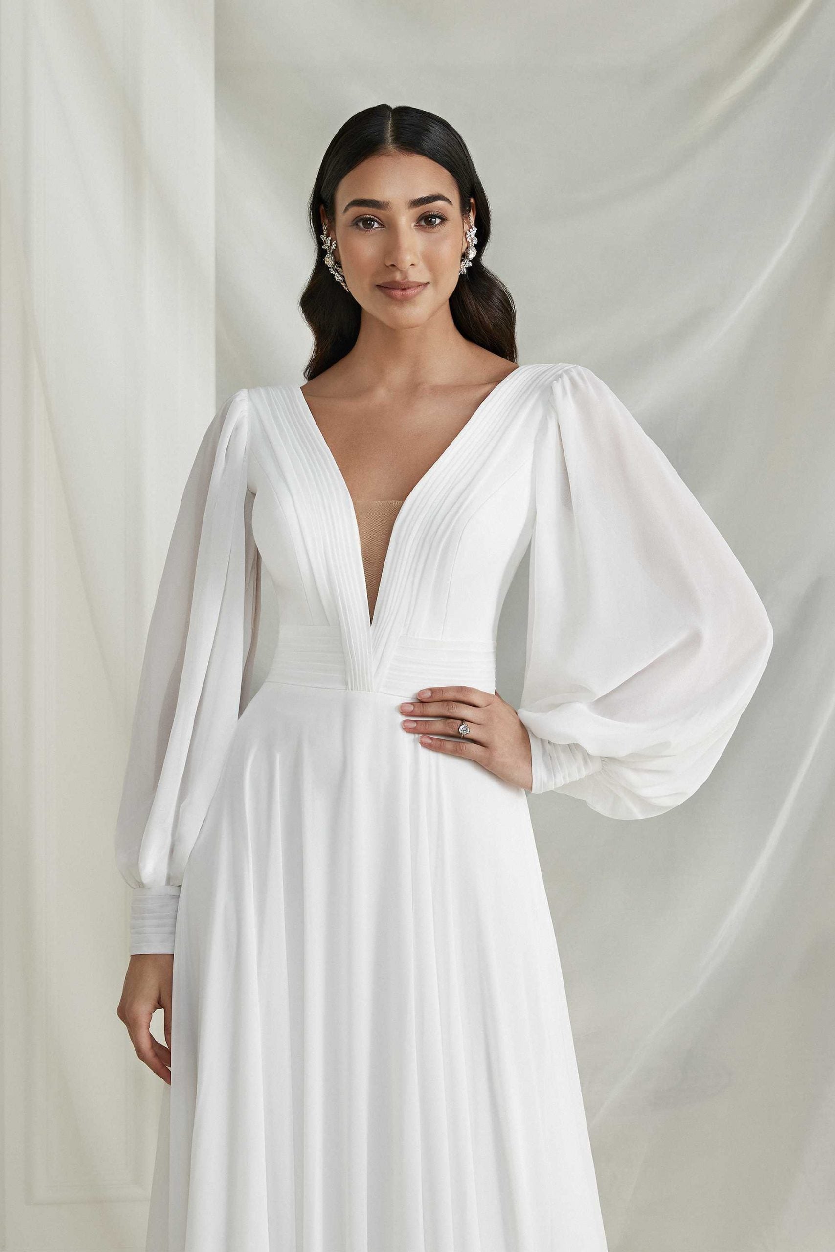 Ebony Wedding Dress - Vintage Rose Bridal
