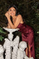 Emma Bridal - V-Neck Slit Skirt Pleated Dress - WN3001