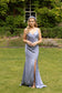 Emma Bridal - V-Neck Slit Skirt Pleated Dress - WN3001