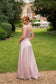 Emma Bridal - Pleated & Draped Shoulder Grazer Dress - WN3013