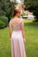 Emma Bridal - Pleated & Draped Shoulder Grazer Dress - WN3013