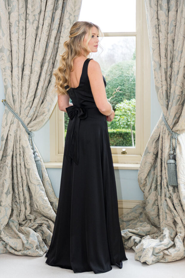 Emma Bridal - Bow Back Pleated Bodice Dress - WN3014