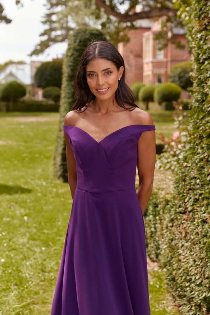 Emma Bridal - Sweetheart Neckline, Off the Shoulder Dress - WN3037